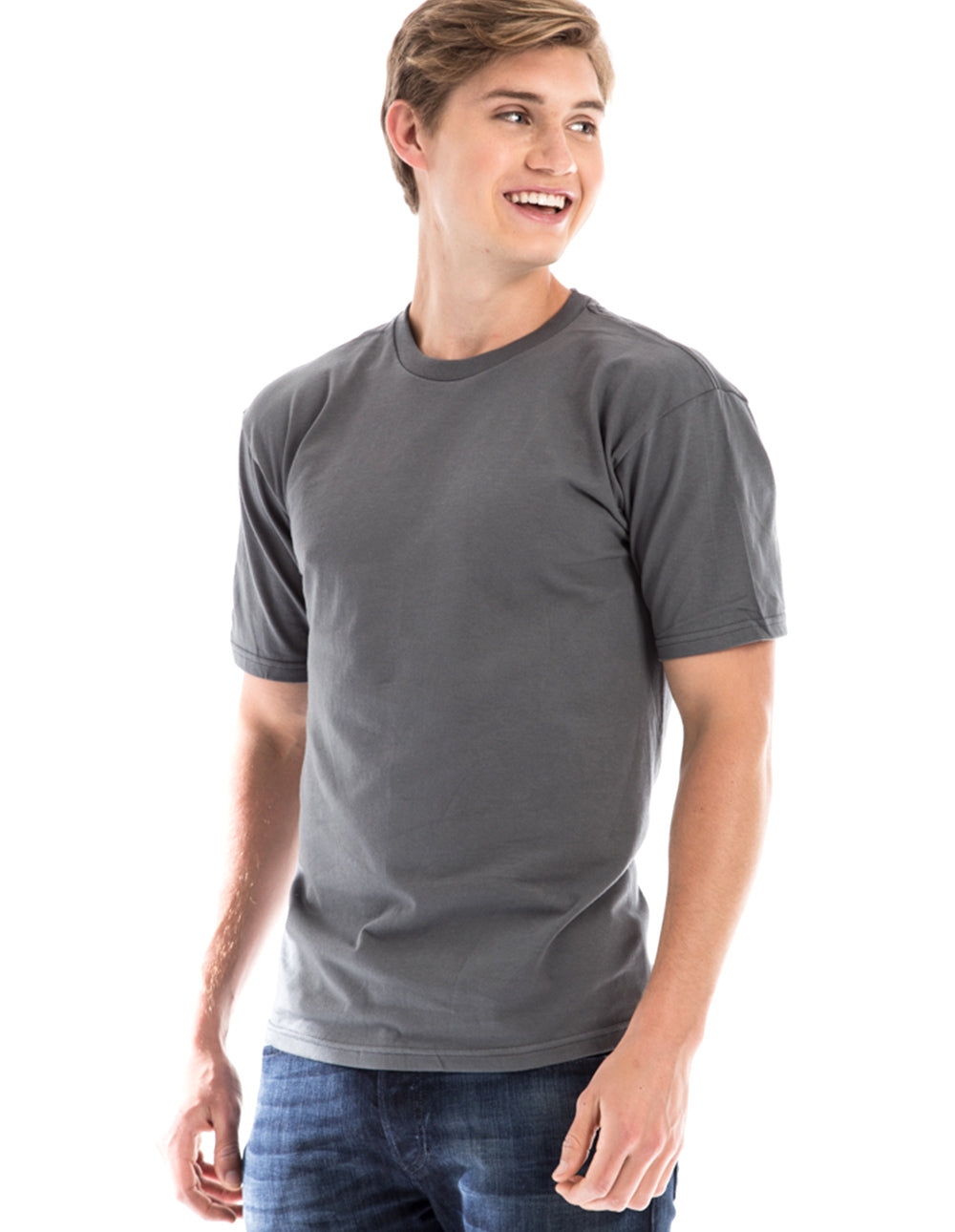 Retro Ring-Spun Crew Neck T-Shirt 2100