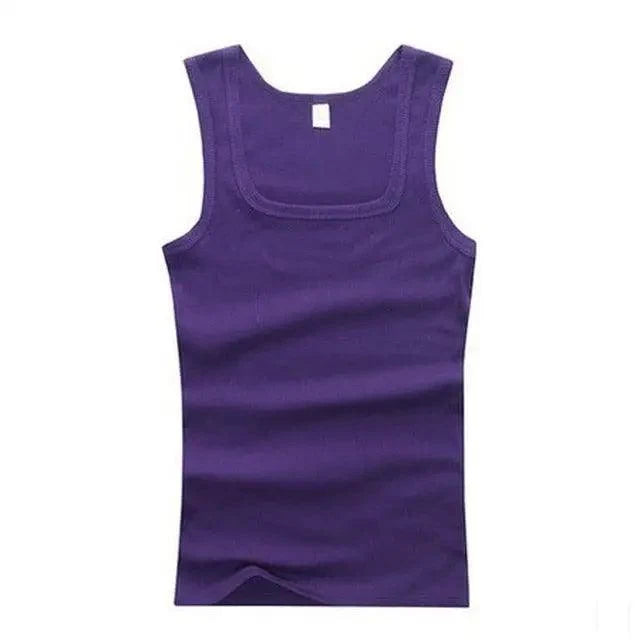 Summer Plus Size Summer Good Men Clothing Tank Tops Elegant Black White Gray Singlets Sleeveless Fitness Men Vest Bodybuilding Vest Summer Men's Vest Gym Casual Vest Sleeveless Vest Clothes